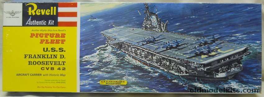 Revell 1/547 USS Franklin D Roosevelt CVB-42  - Midway Class Aircraft Carrier - Picture Fleet / US Naval Aviator Wings Issue, H321 plastic model kit